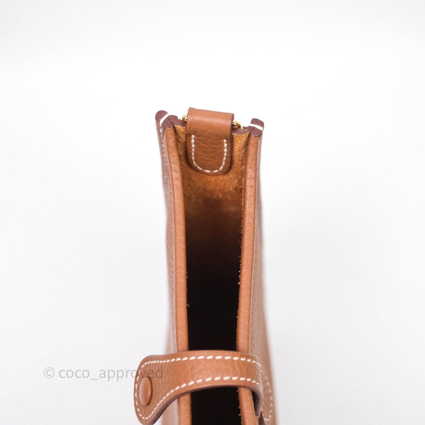 Hermès Mini Evelyne 16 Gold 37 Clemence Gold Hardware
