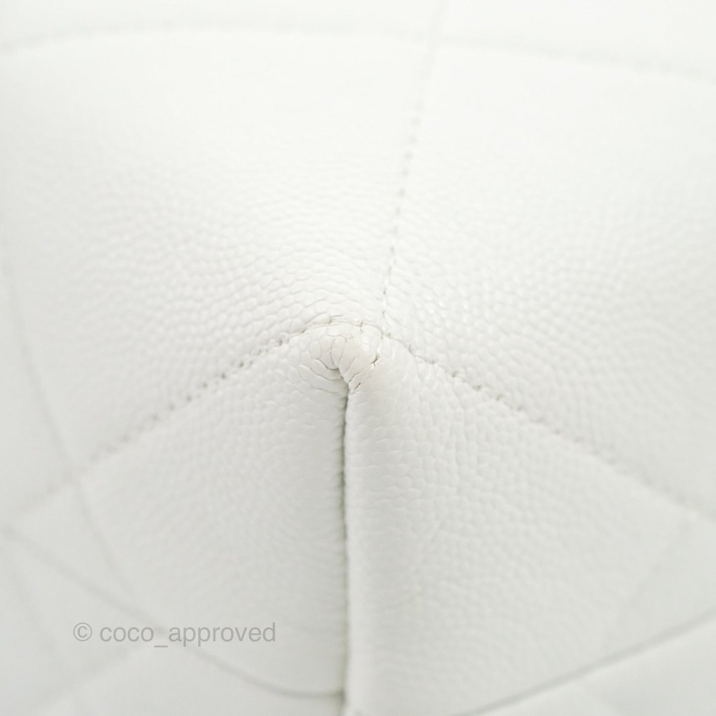 Chanel A Real Catch Shopping Bag White Caviar