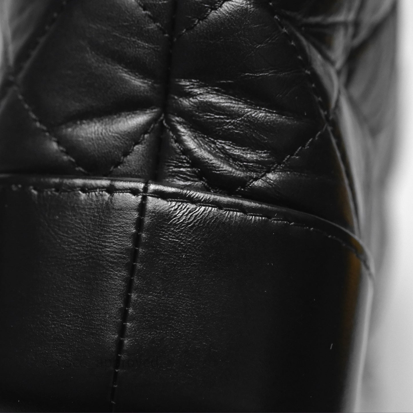 Chanel Small Gabrielle Hobo Quilted Black Aged Calfskin