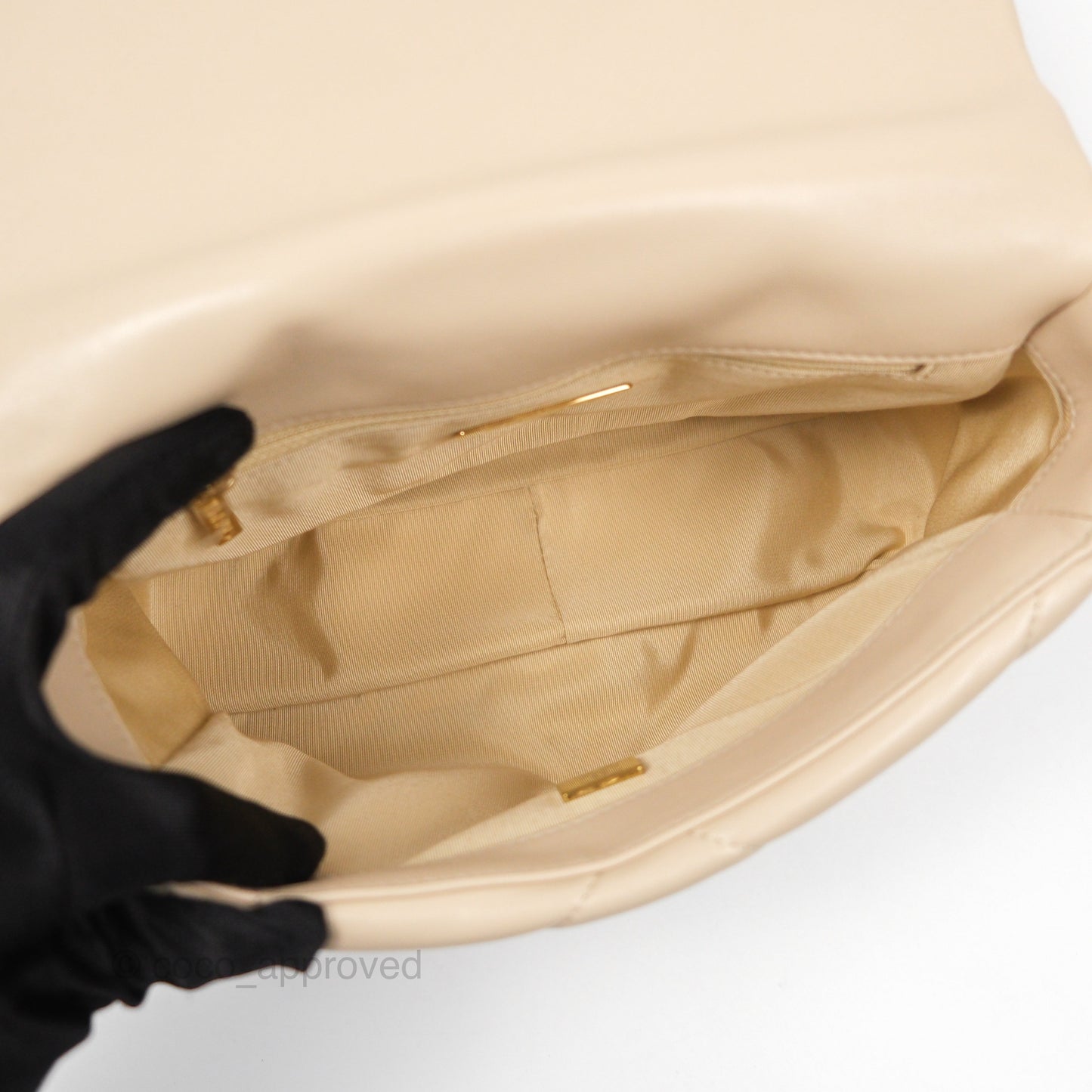 Chanel 19 Small Beige Lambskin Mixed Hardware