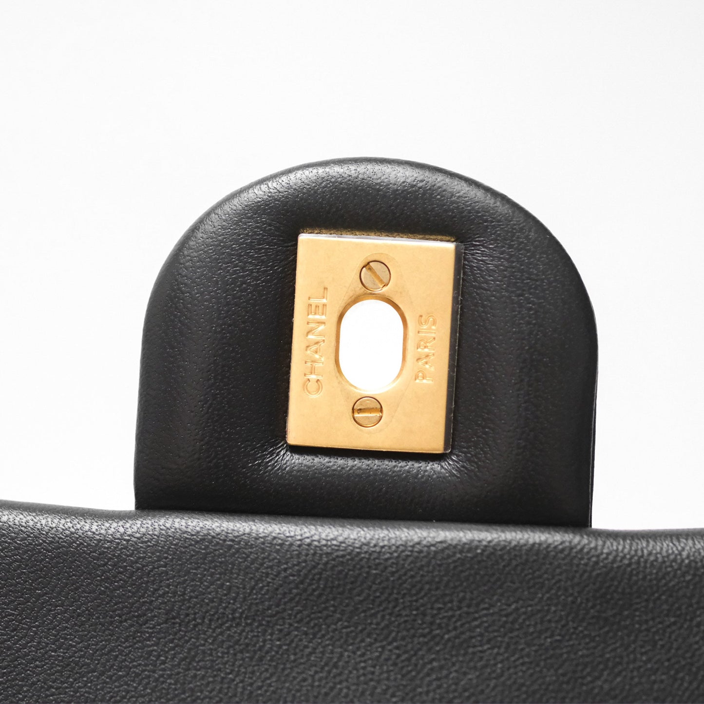 Chanel Mini Rectangular Pearl Crush Quilted Black Lambskin Aged Gold Hardware