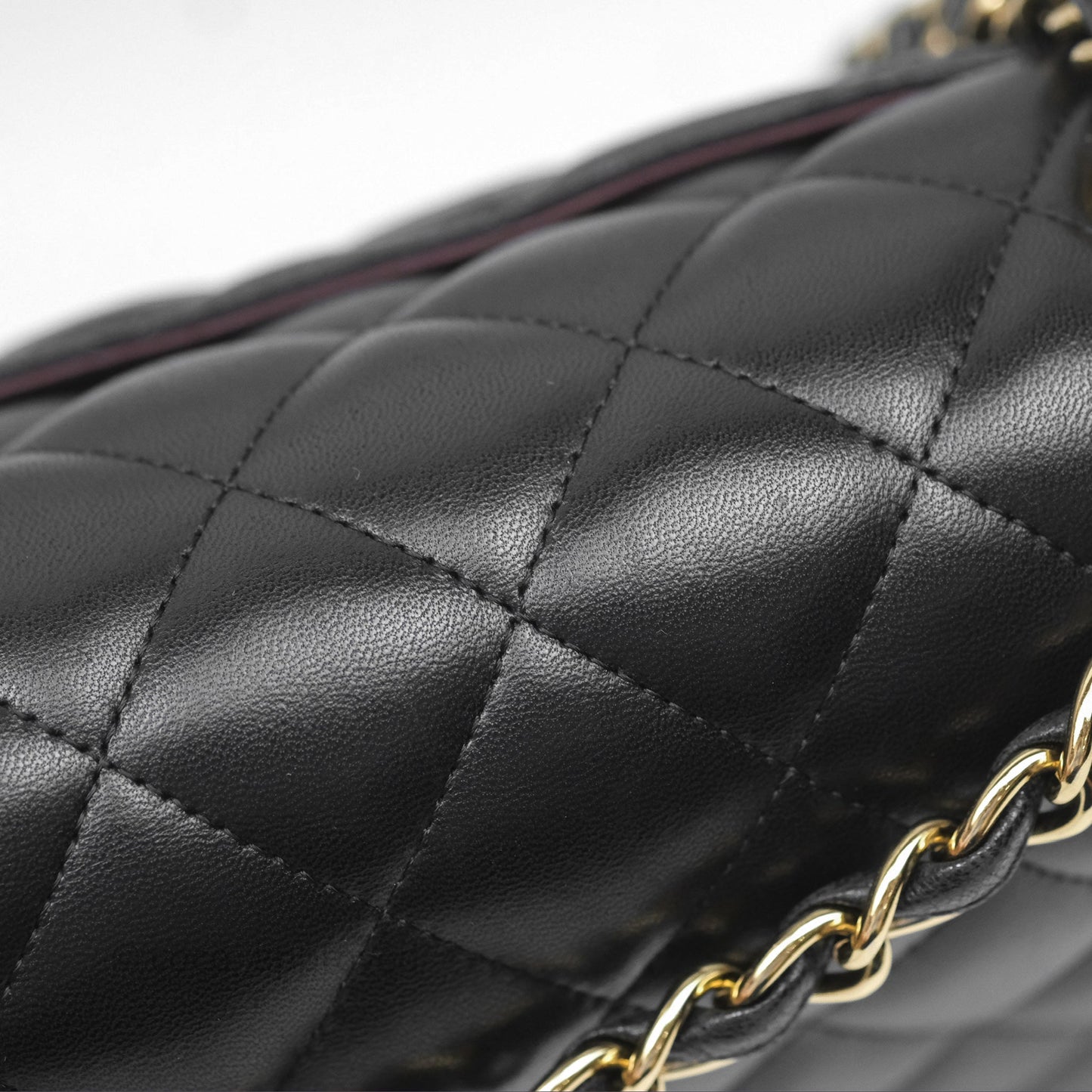 Chanel Jumbo Double Flap Black Lambskin Gold Hardware