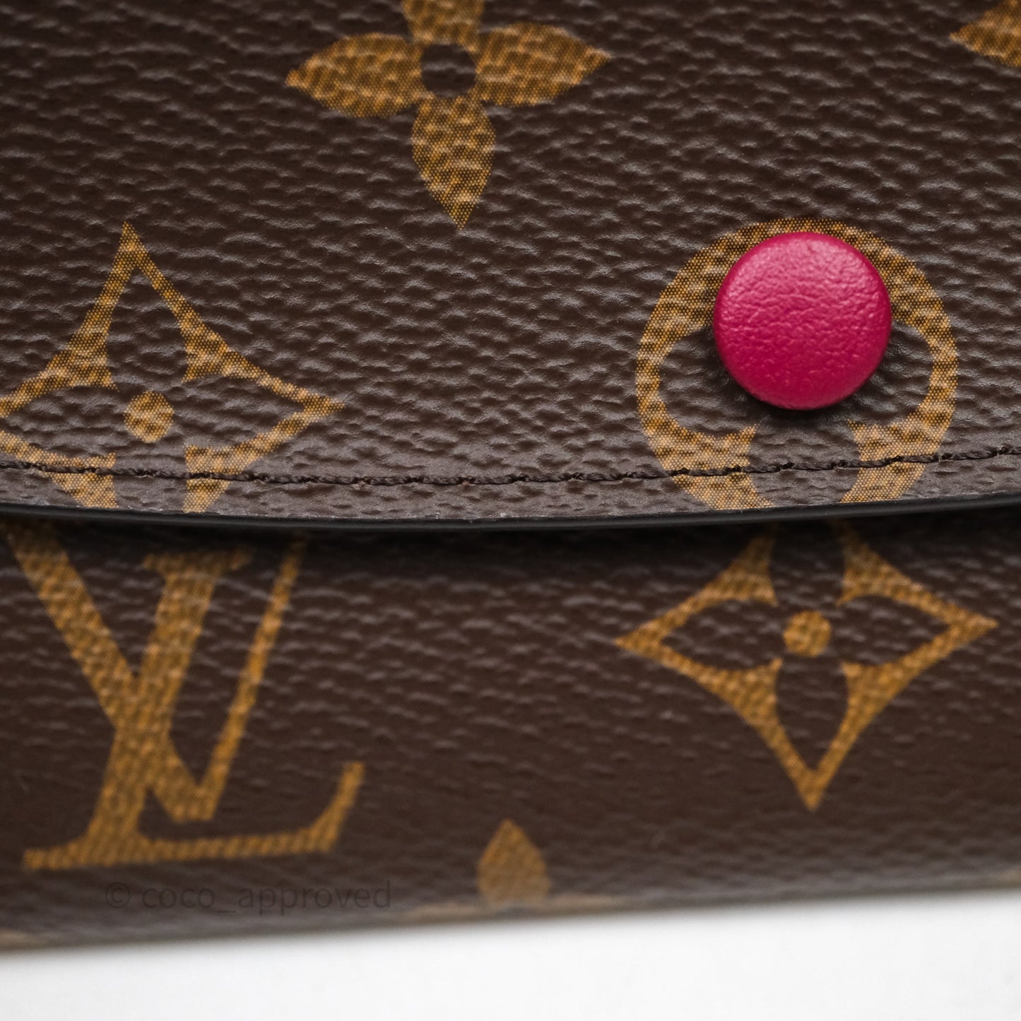 Louis Vuitton Emilie Wallet Monogram Canvas Fuchsia Pink