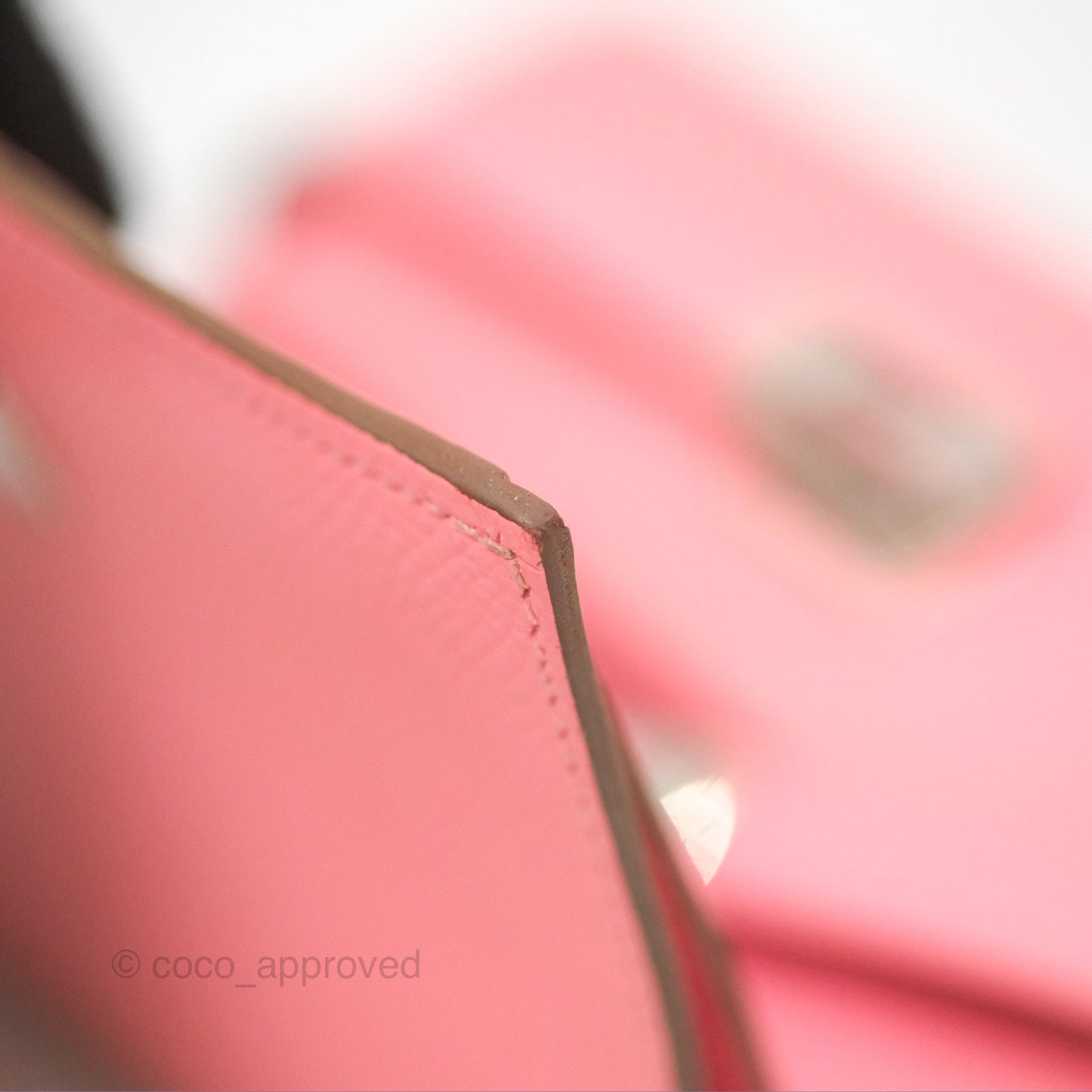 Hermès Small Kelly Wallet Rose Confetti Epsom Palladium Hardware