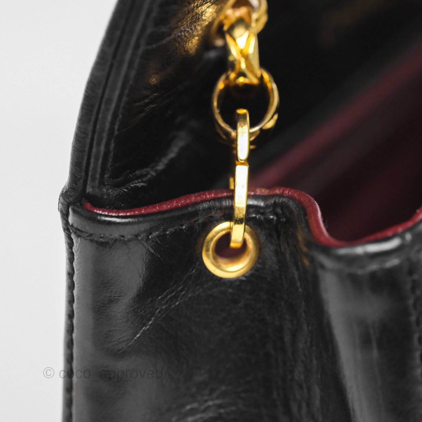 Chanel Vintage Small Diana Flap Black Lambskin 24K Gold Hardware