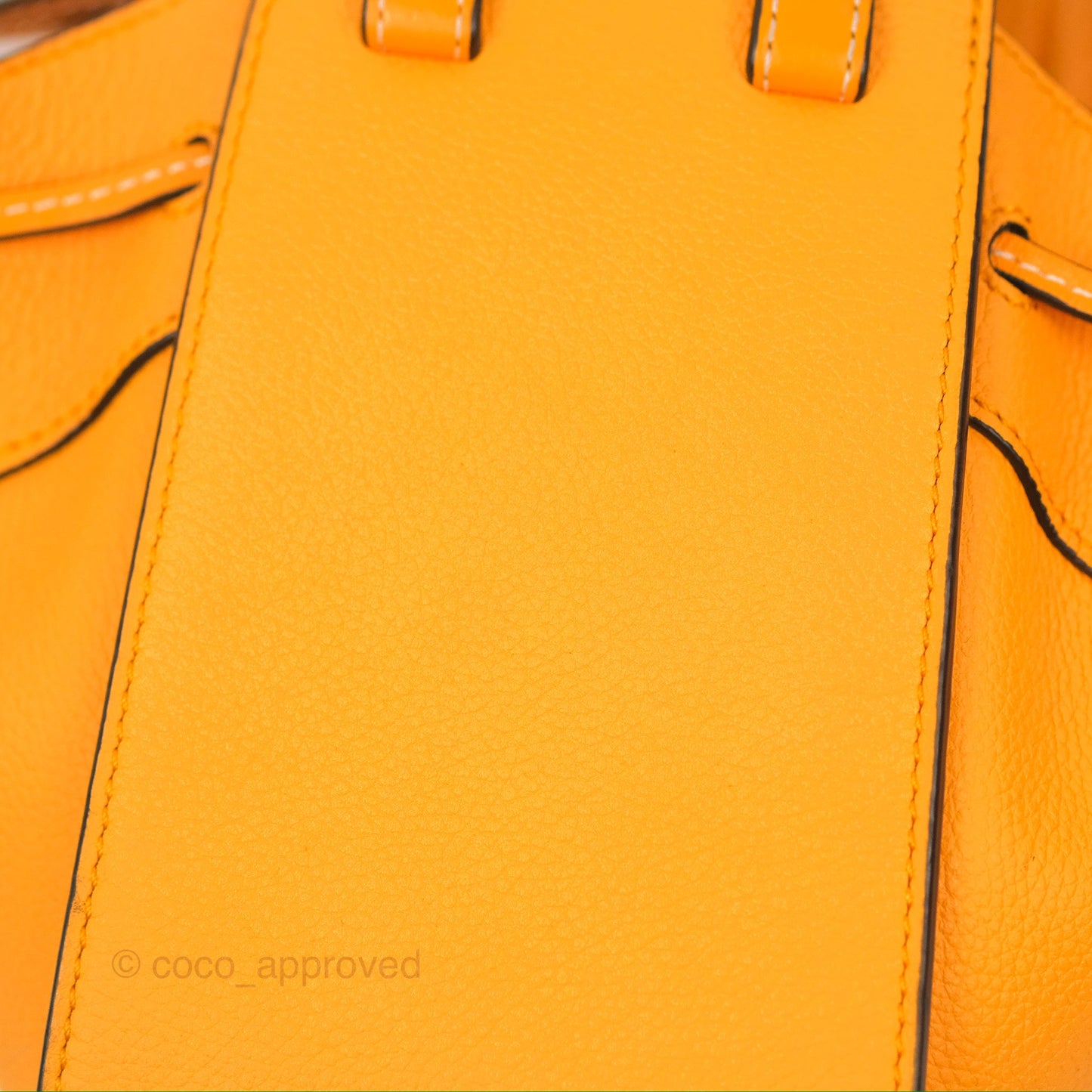 Loewe Mini Hammock Drawstring Orange Calfskin