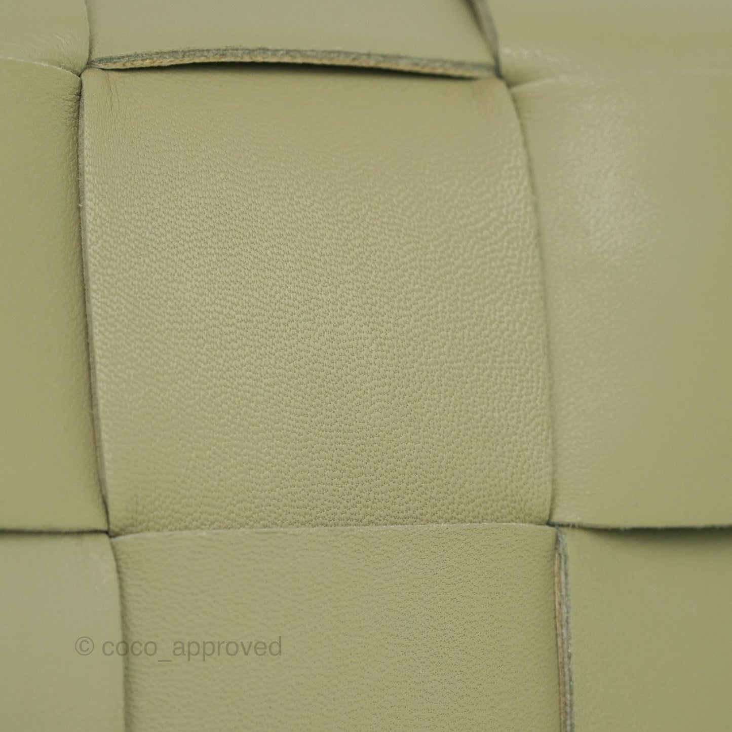 Bottega Veneta Brick Cassette Bag Olive Green Intrecciato Lambskin