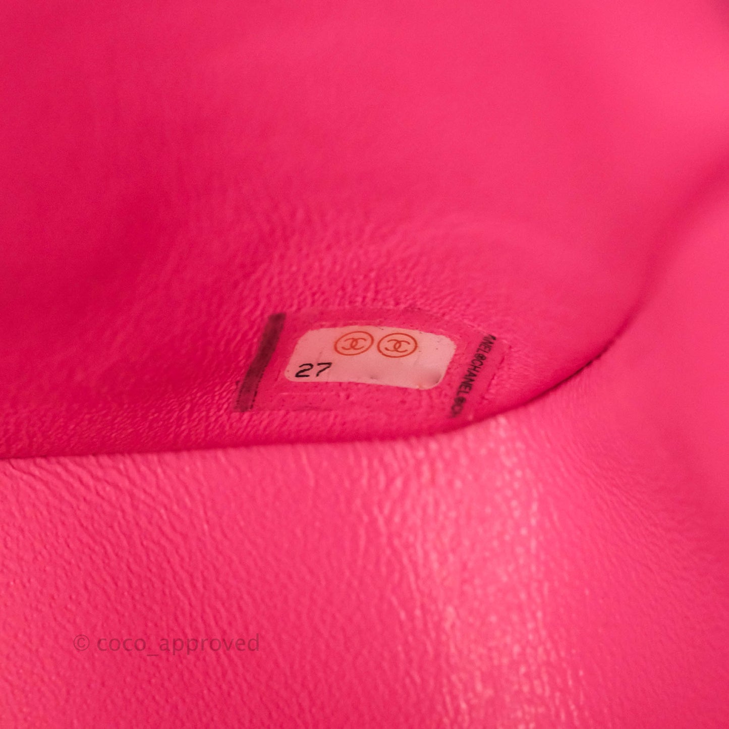Chanel Classic Quilted Mini Square Flap Pink Lambskin Silver Hardware 19C