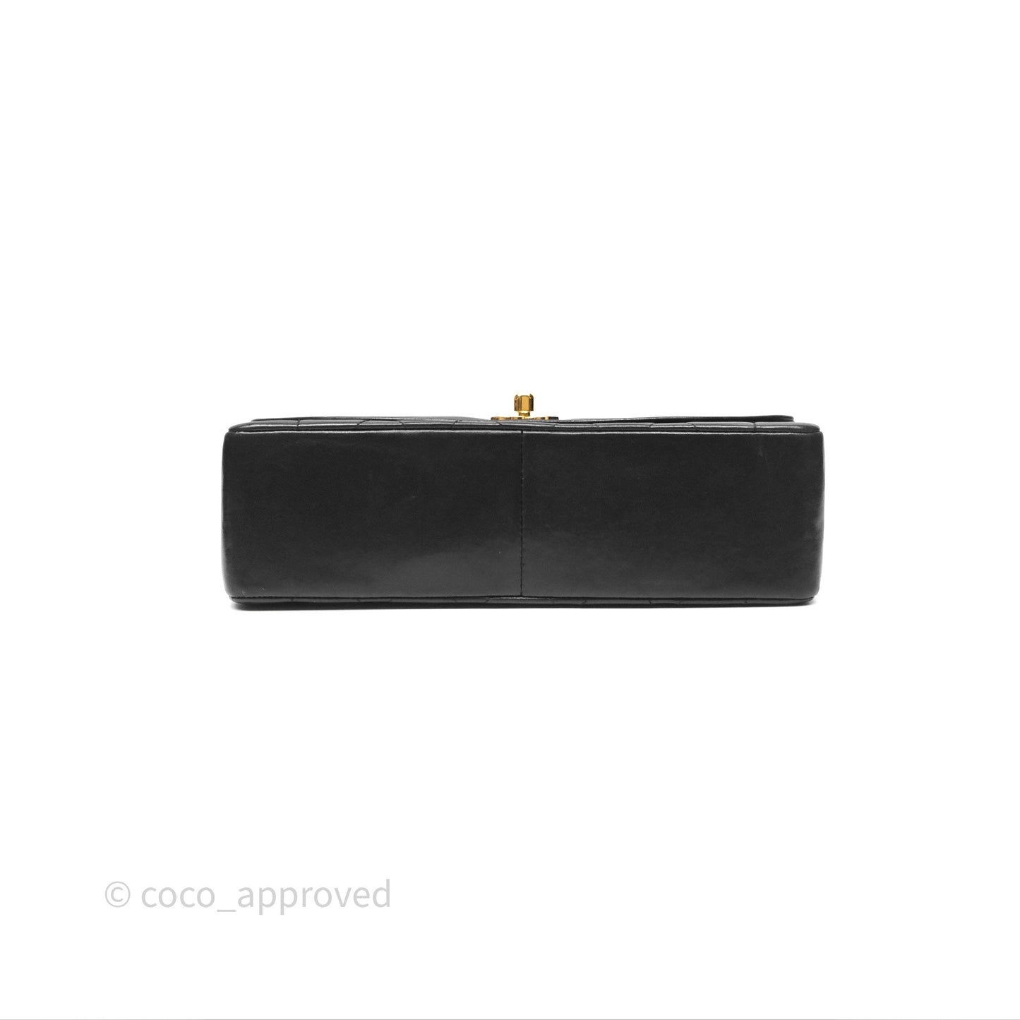 Chanel Medium Vintage Quilted Classic Diana Flap Bag Black Lambskin 24K Gold Hardware