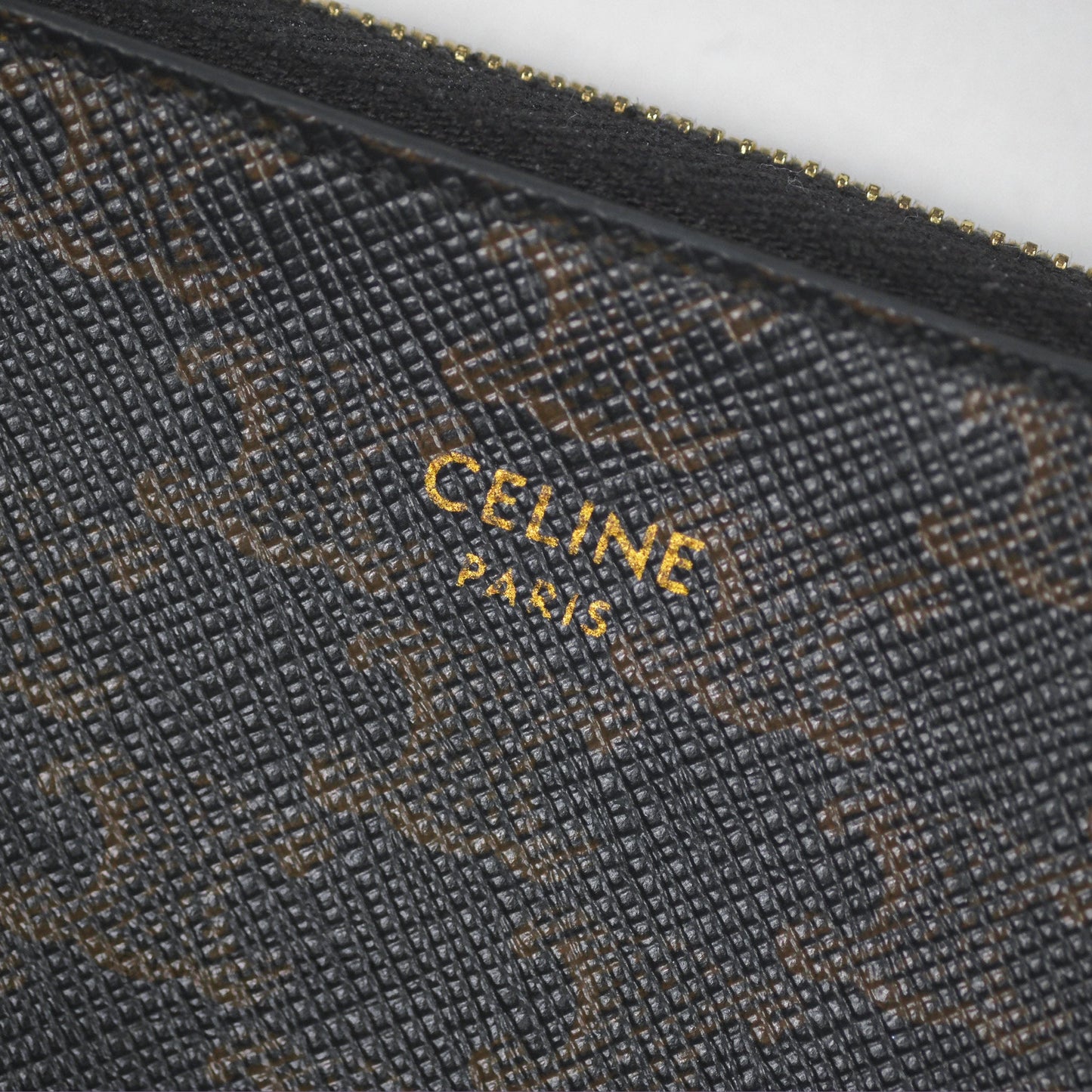 Celine Coin & Card Pouch Triomphe Canvas