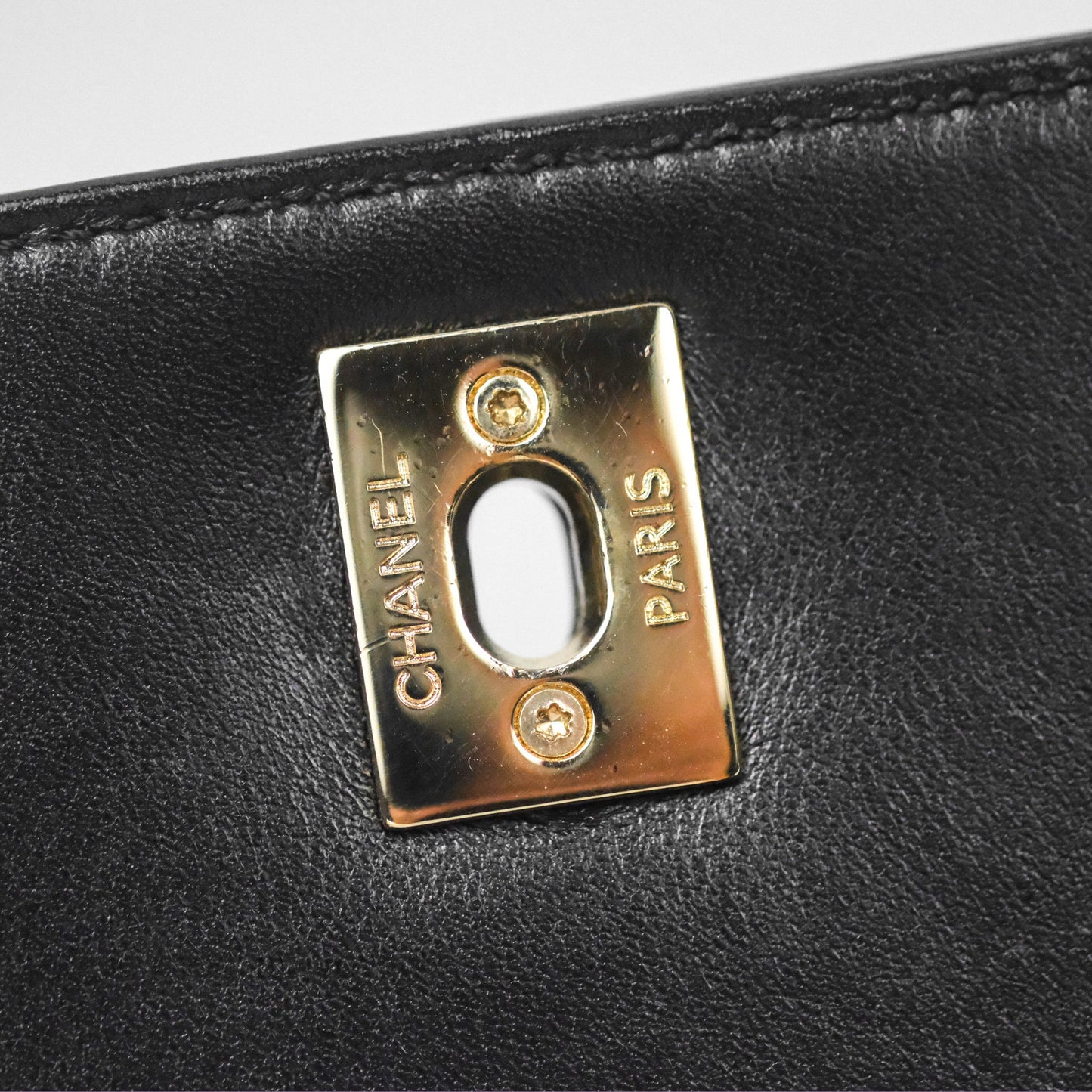Chanel Calfskin Stitched Small Flap Bag Black