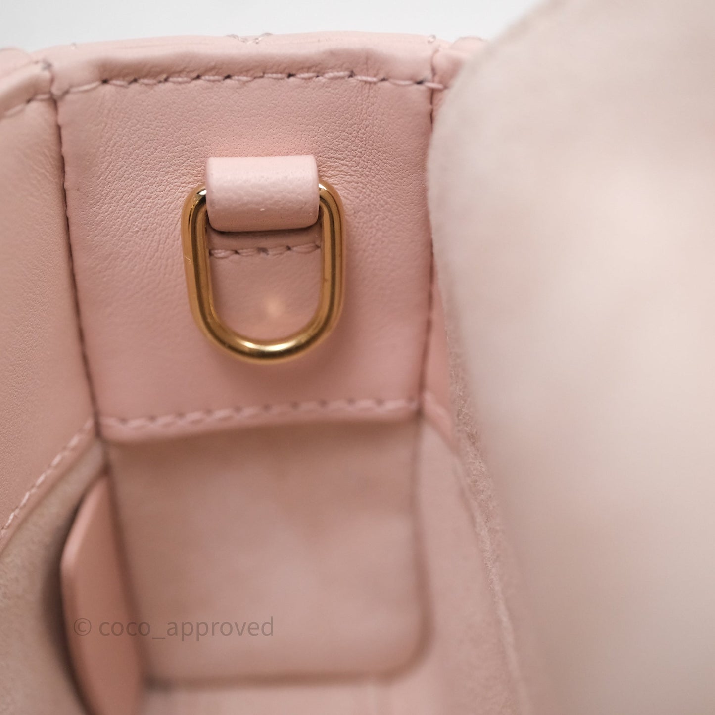 Dior Micro Lady D-Joy Bag Powder Pink Cannage Lambskin