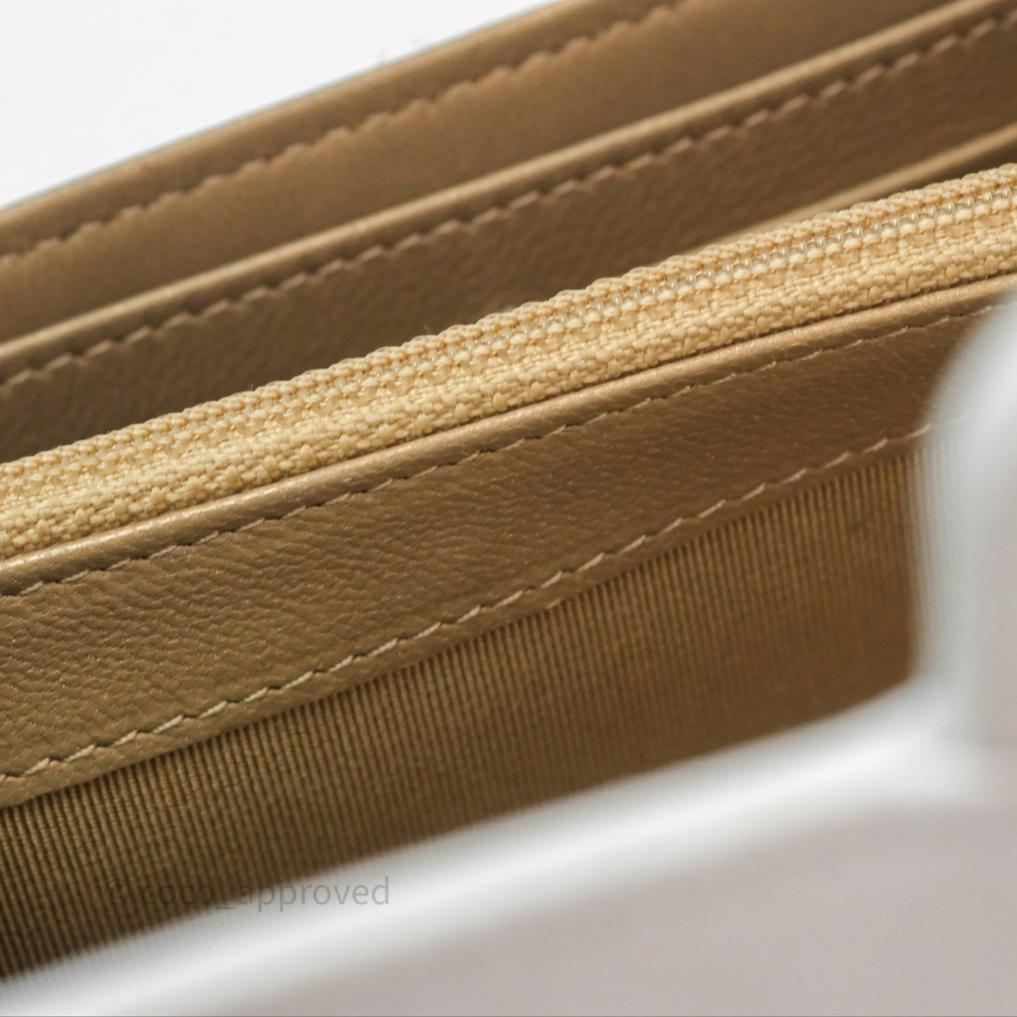 Chanel Quilted Mini Chic Pearls Flap Wallet On Chain WOC White Goatskin Aged Gold Hardware