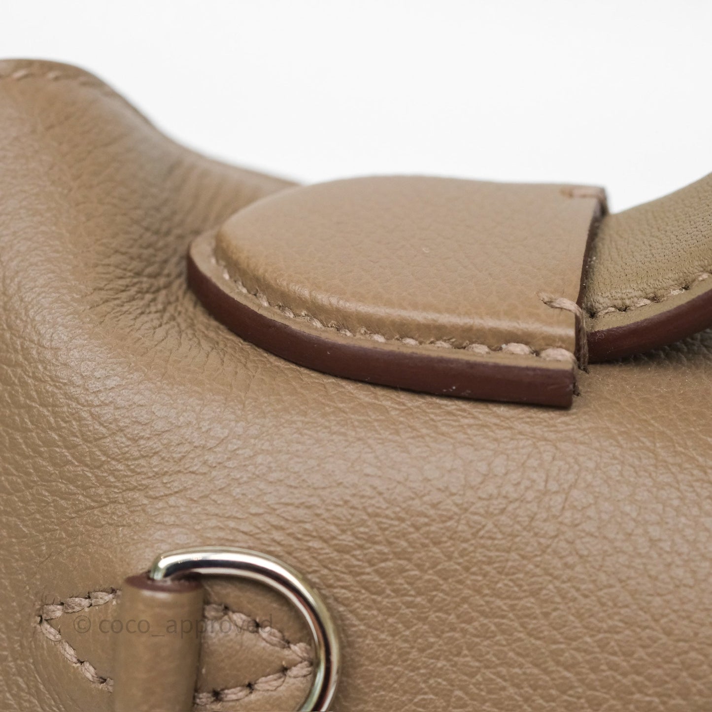Hermès 24/24 21 Mini Etoupe 18 Evercolor/ Swift Palladium Hardware