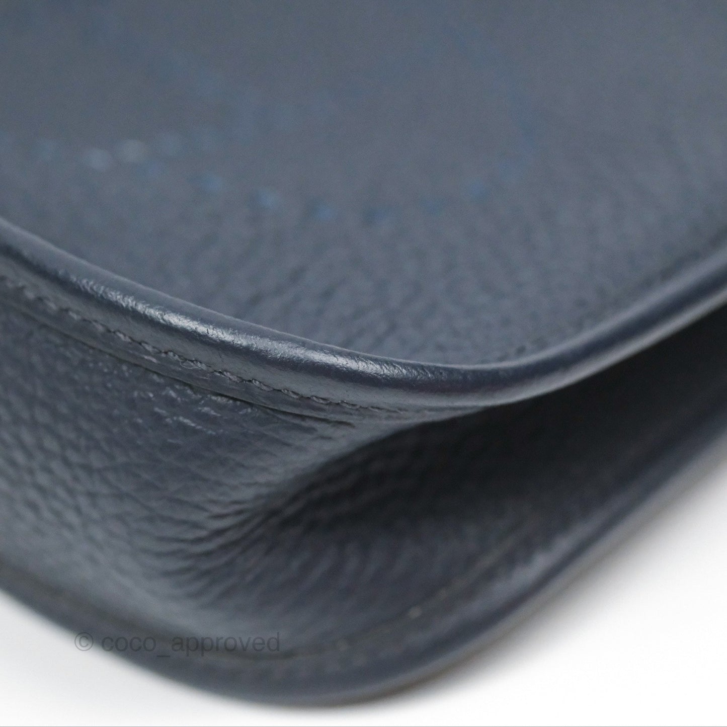 Hermès Mini Evelyne 16 Bleu Nuit 2Z Clemence Gold Hardware