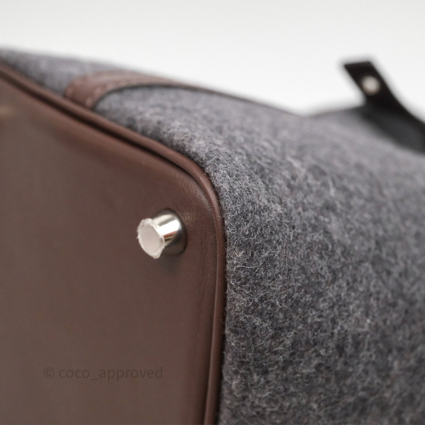 Hermès Picotin 18 Feutre/Veau Swift AE Gris Moyen/Havai Palladium Hardware