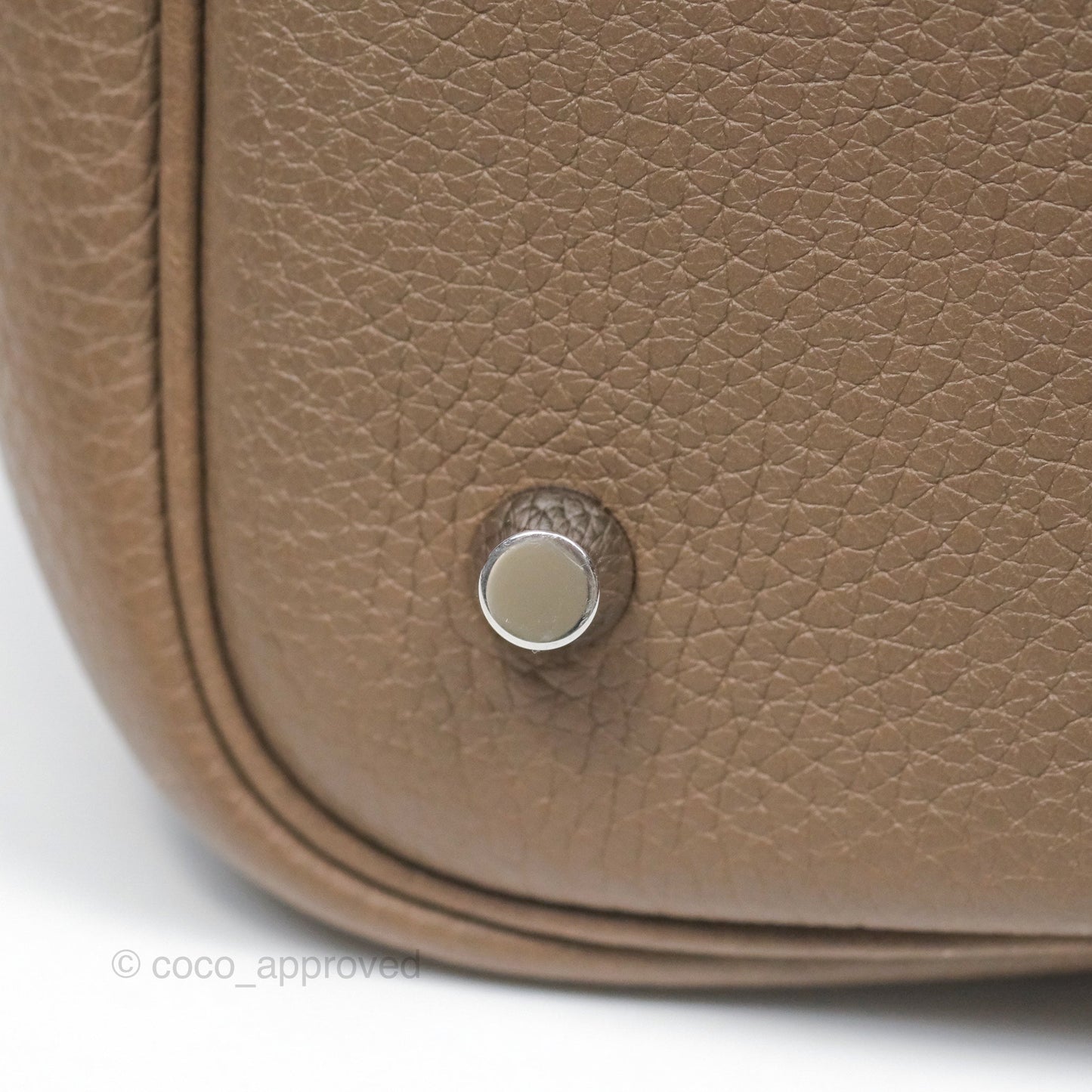 Hermès Picotin Lock 22 Etoupe Clemence Palladium Hardware