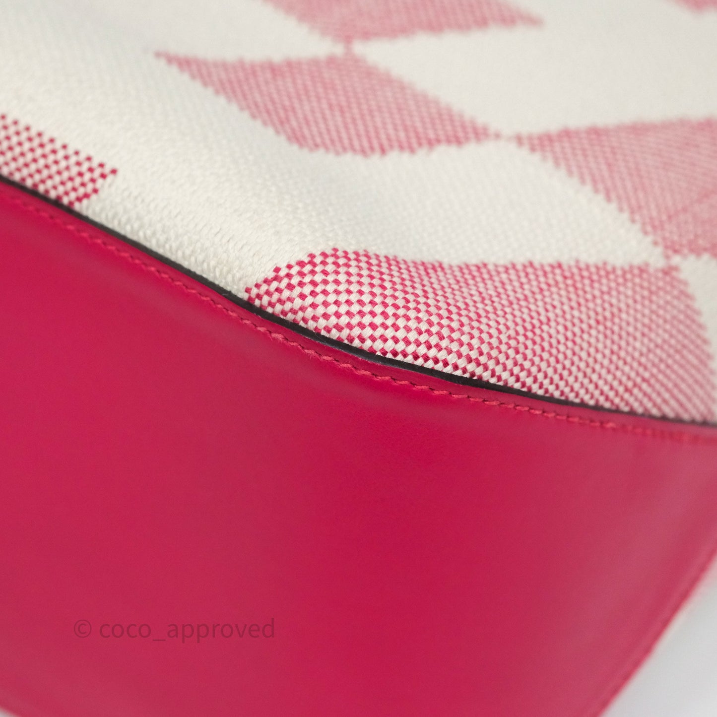 Hermès Cabas H en Biais 40 Bag Ecru / Framboise