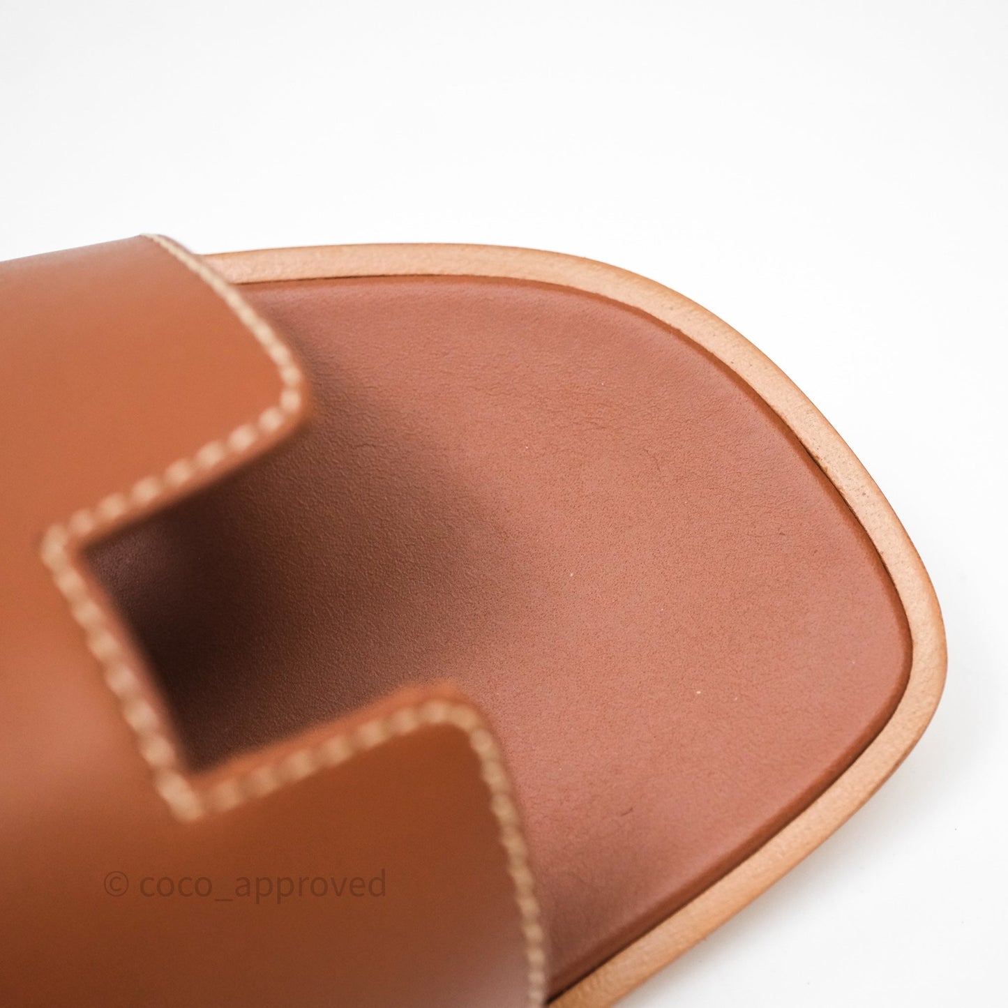 Hermes Oran Sandal Gold Size 36.5