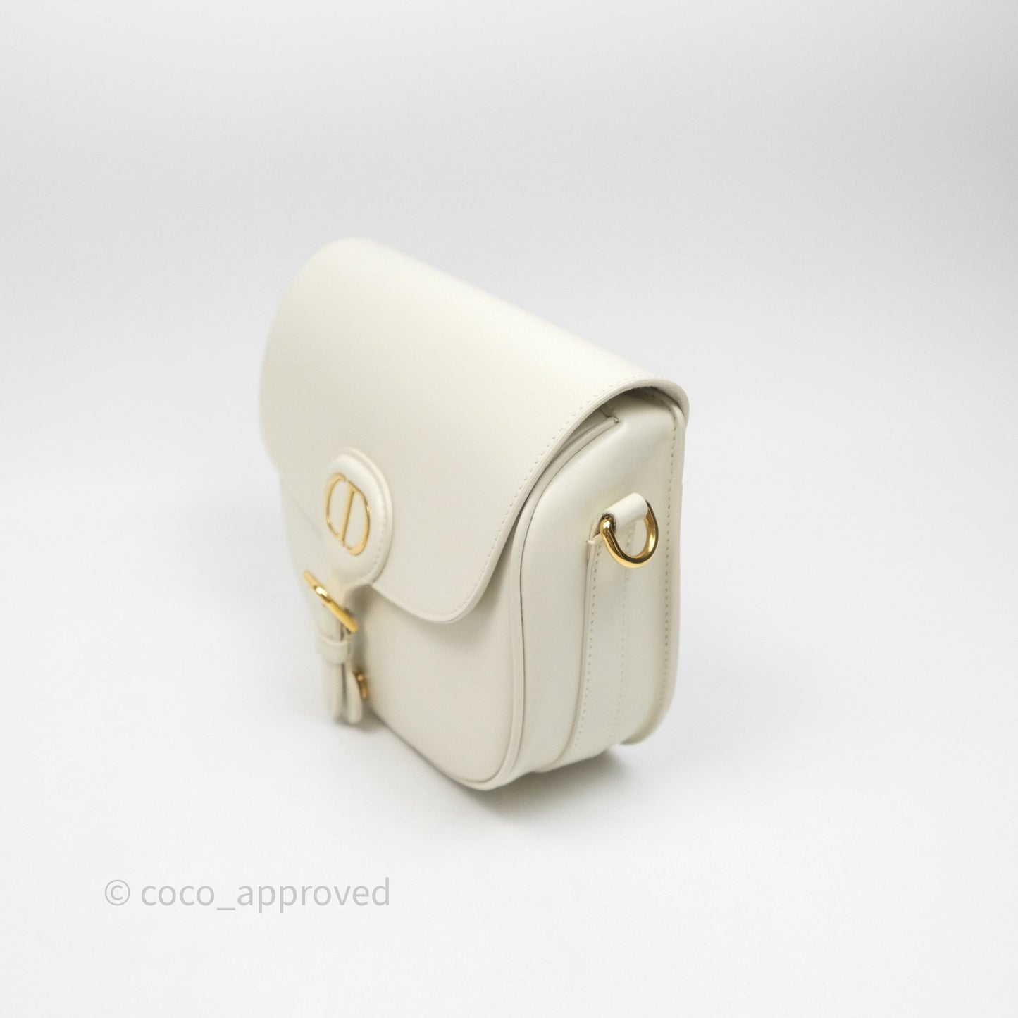 Christian Dior Medium Bobby Flap White Box Calfskin