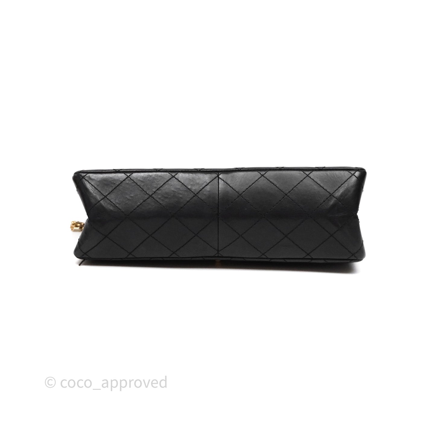 Chanel Reissue Quilted Aged Calfskin Black Gold Hardware 226
