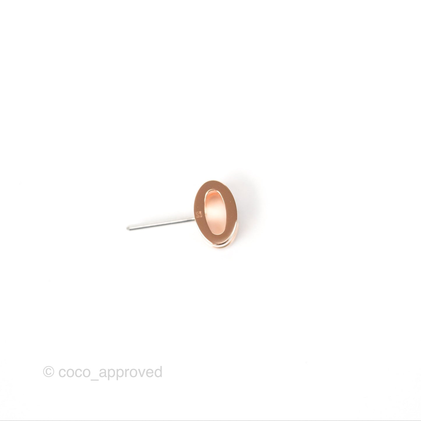 Hermès Mini Pop H Earrings Marron Glace Rose Gold