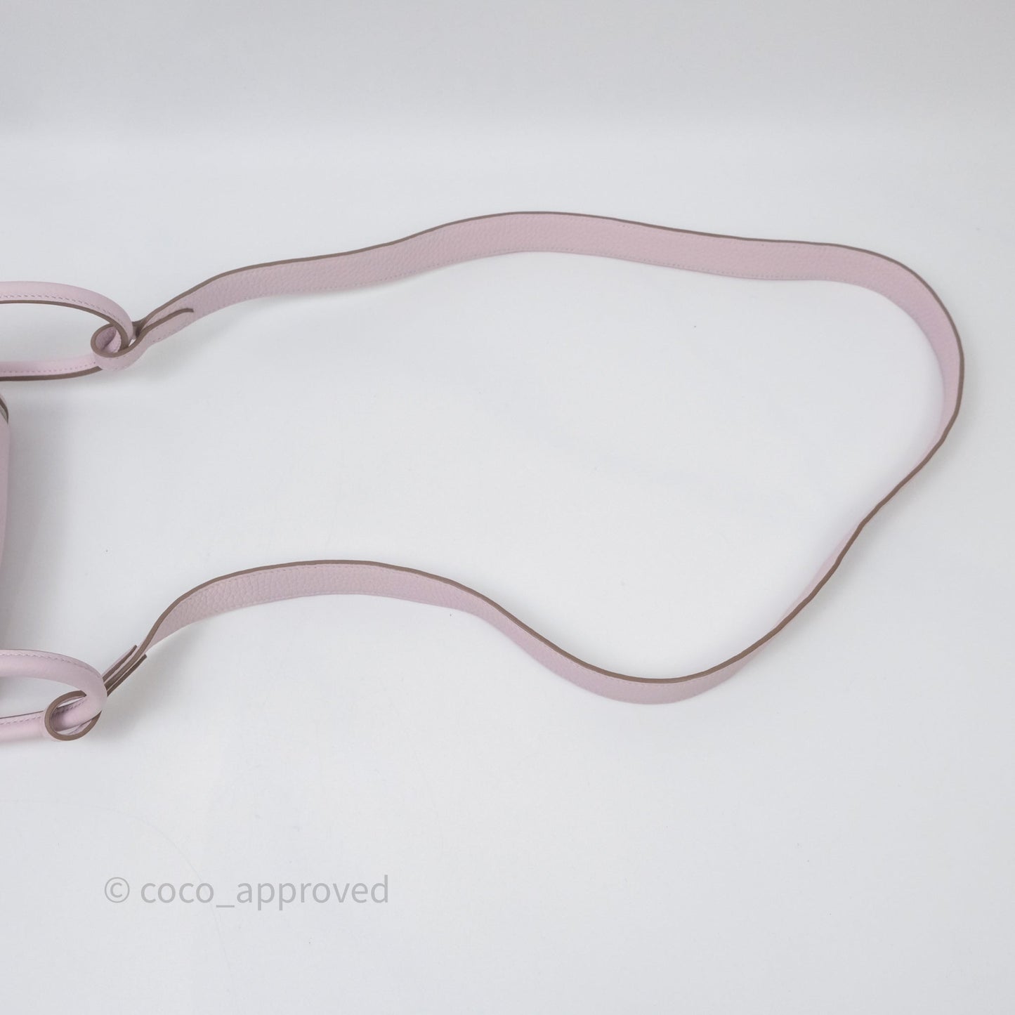 Hermès Mini Lindy 20 Mauve Pâle 09 Clemence Palladium Hardware