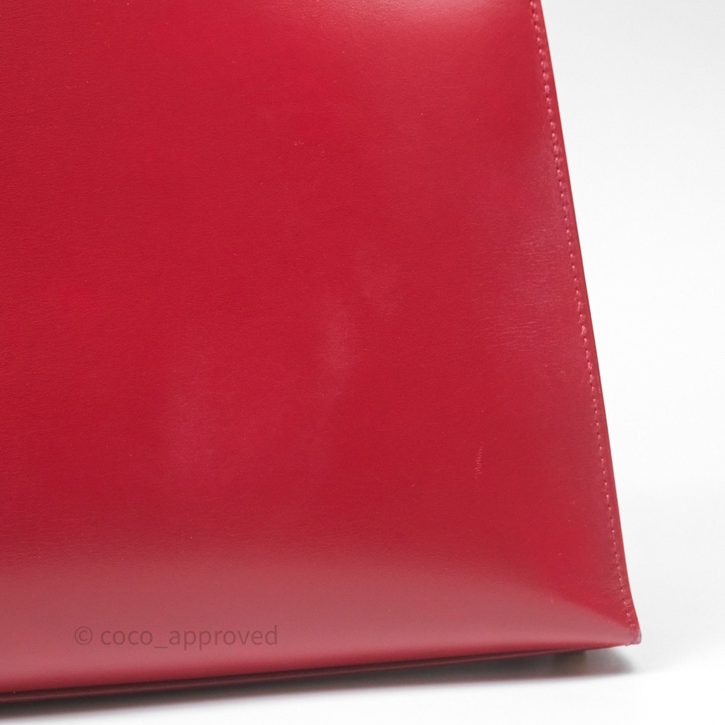 Hermès Vintage Kelly 32 Sellier Rouge Hermes 55 Box Leather Gold Hardware