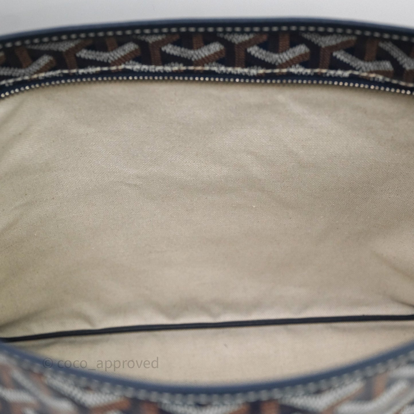 Goyard Bohème Hobo Bag Navy Goyardine Canvas