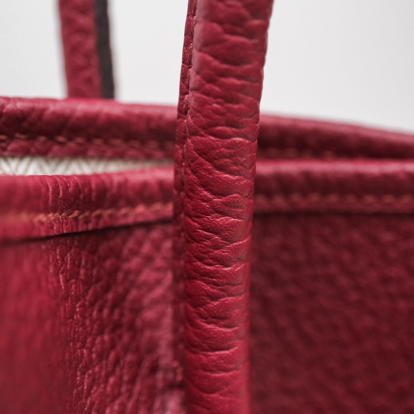 Hermès Garden Party 36 Burgundy Negonda