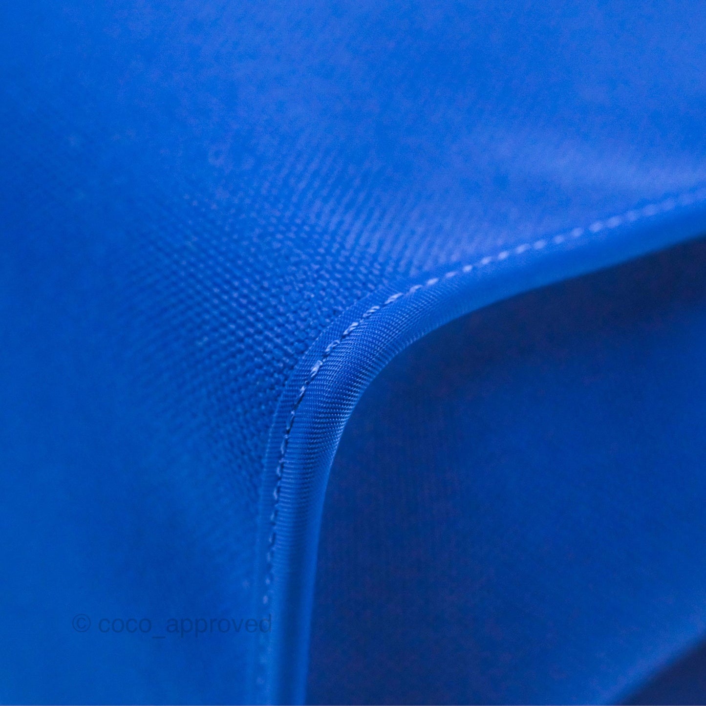 Hermès Herbag Zip 31 Bleu Électrique & Bleu Indigo Canvas Palladium Hardware