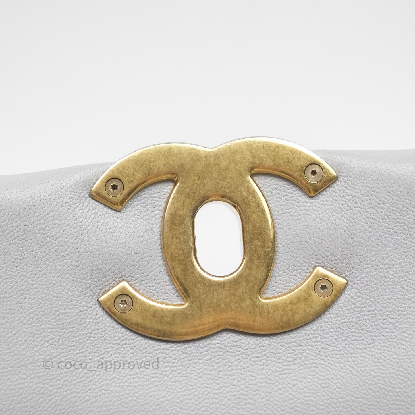 Chanel 19 Small Light Grey Mixed Hardware