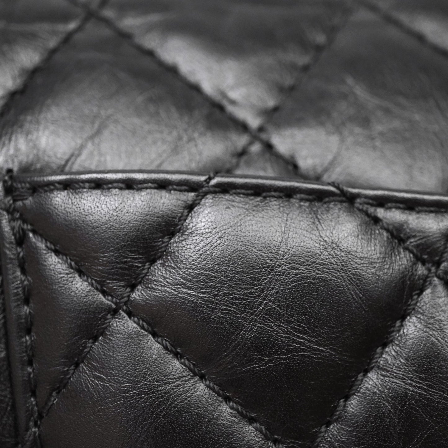 Chanel Quilted Reissue 226 Aged Calfskin Black Aged Gold Hardware