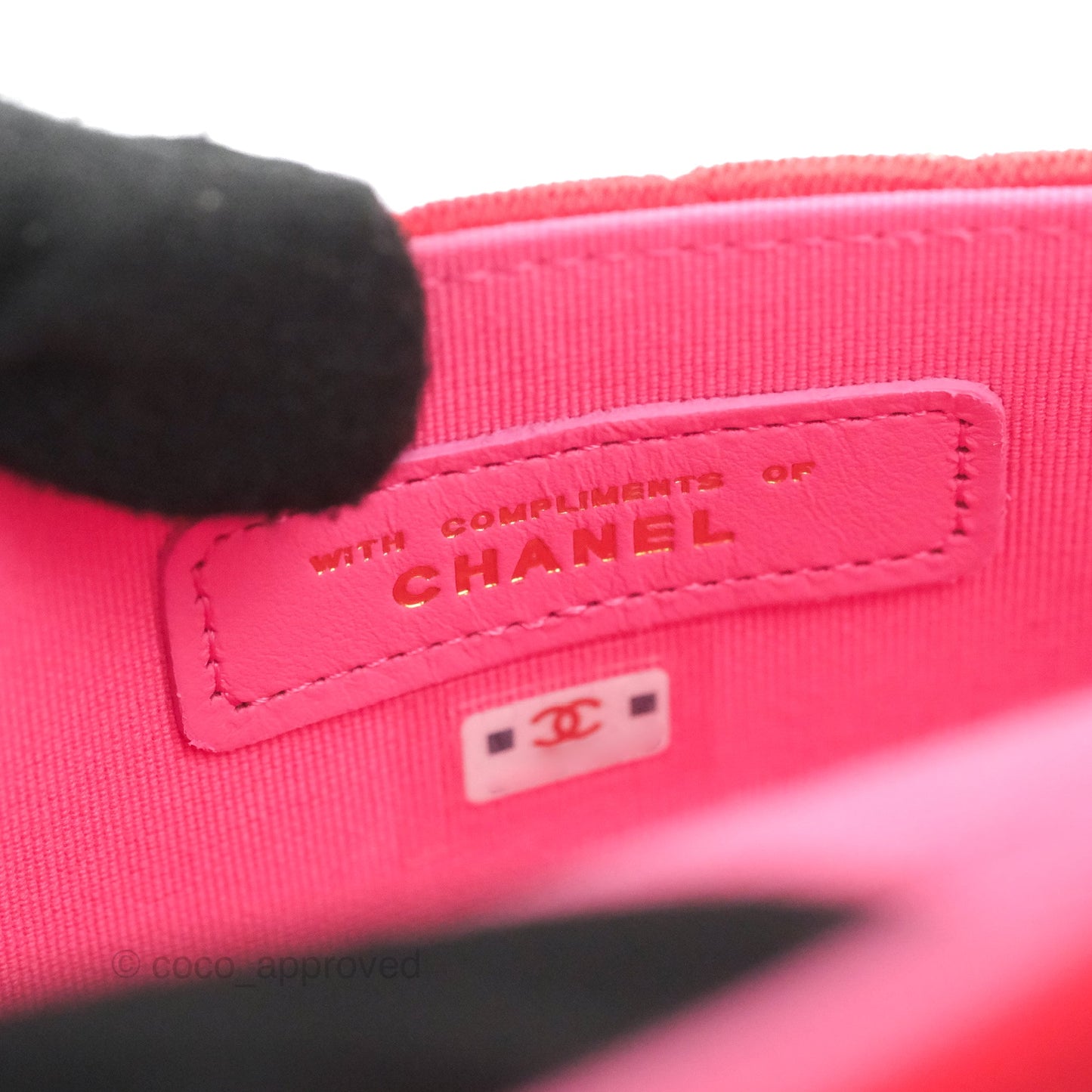 Chanel Mini Clutch With Chain Red Cotton Gold Hardware