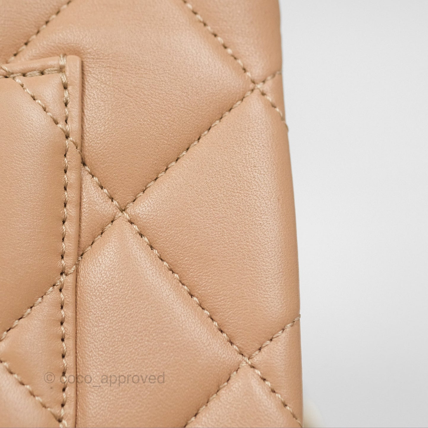 Chanel Trendy CC Small Beige Lambskin Gold Hardware 22S