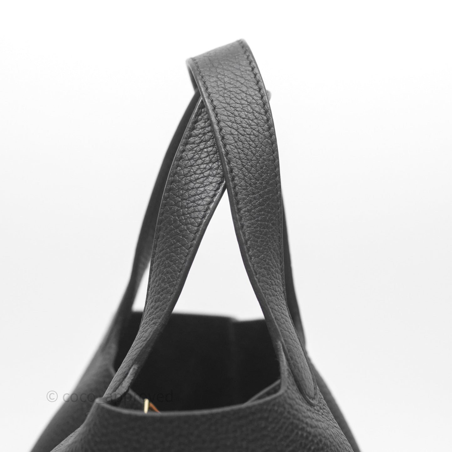Hermès Picotin 18 Black Noir 89 Clemence Gold Hardware