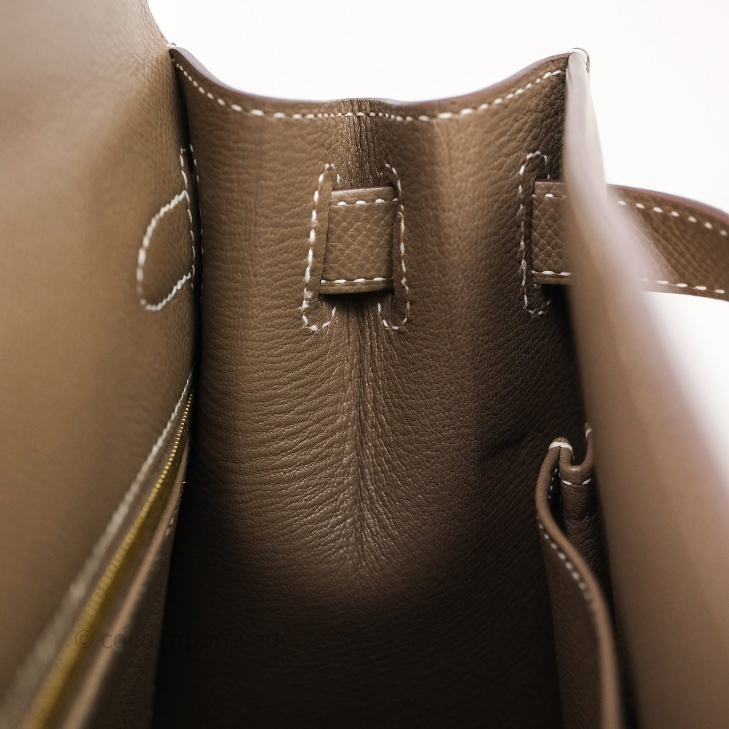 Hermès Kelly 28 Etoupe Epsom Gold Hardware