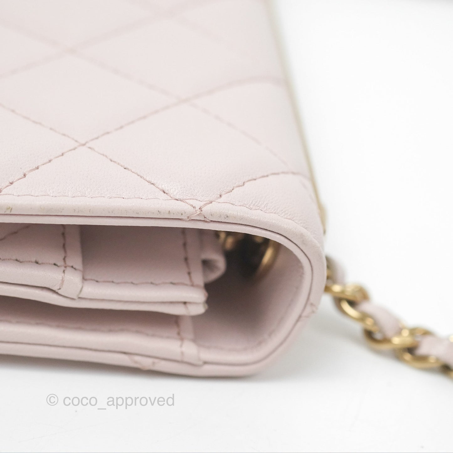 Chanel Trendy CC WOC Quilted Pink Lambskin Gold Hardware