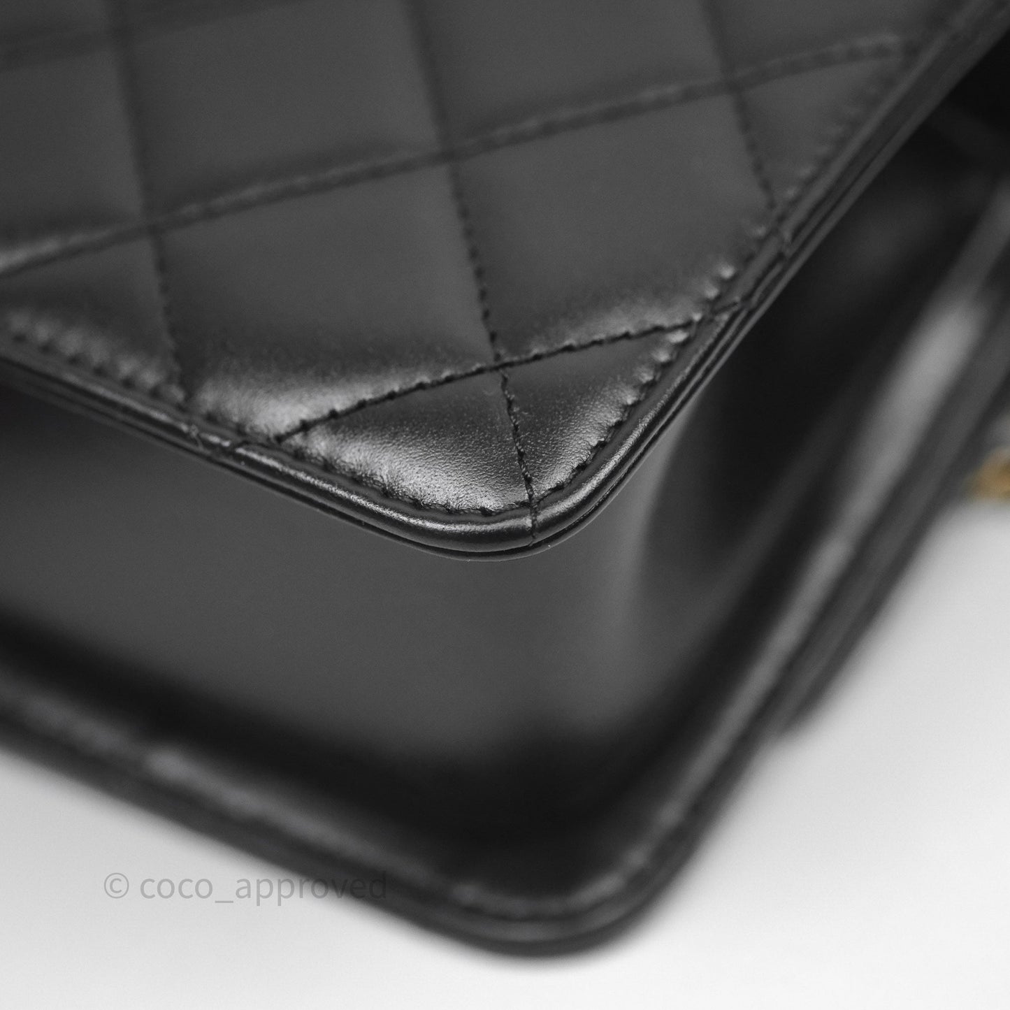 Chanel Quilted Mini Perfect Fit Adjustable Black Calfskin Gold Hardware