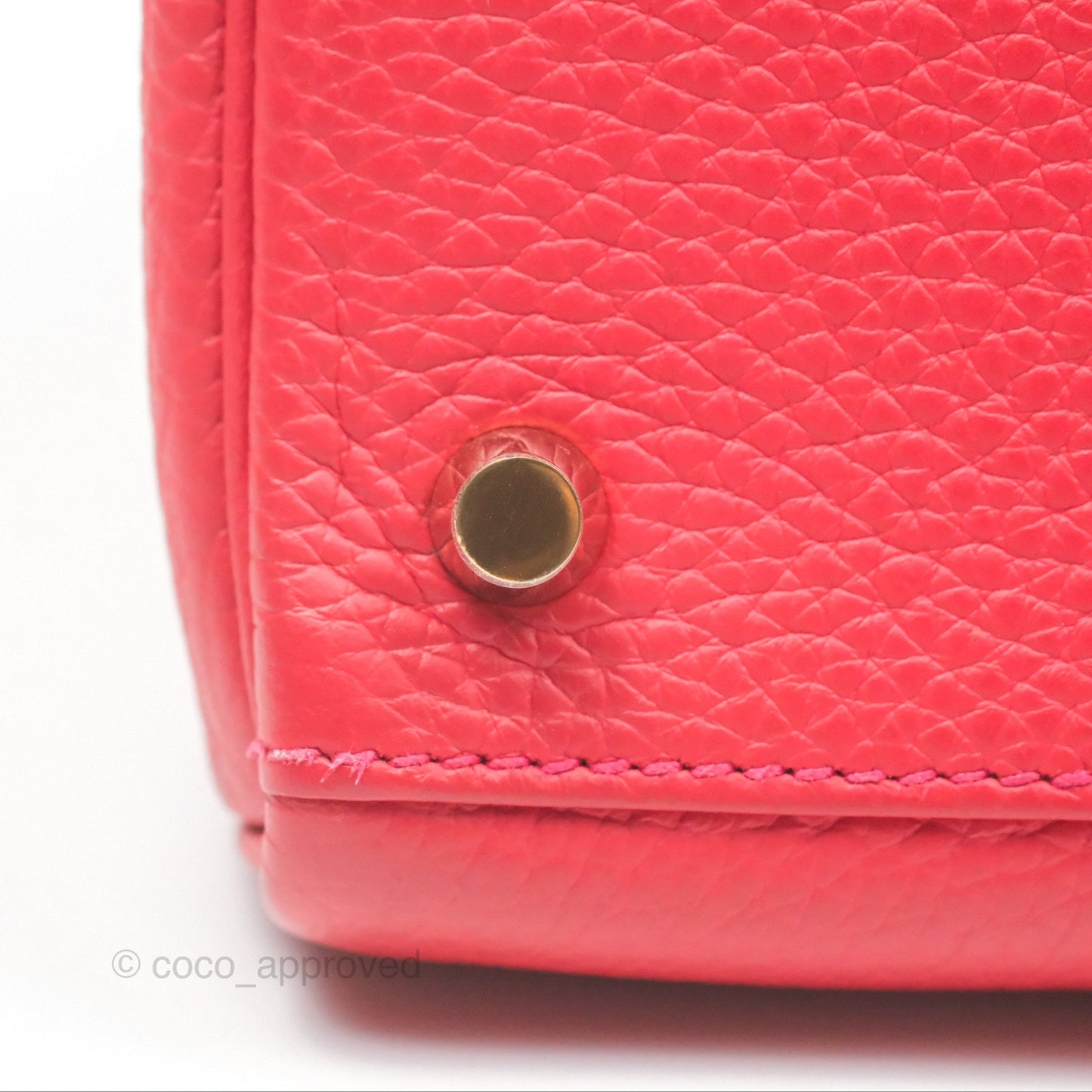 Hermès Kelly 28 Retourne Rouge Tomate S5 Clemence Gold Hardware