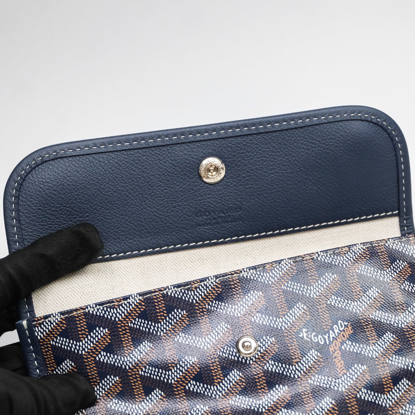 Goyard Bohème Hobo Bag Navy Goyardine Canvas