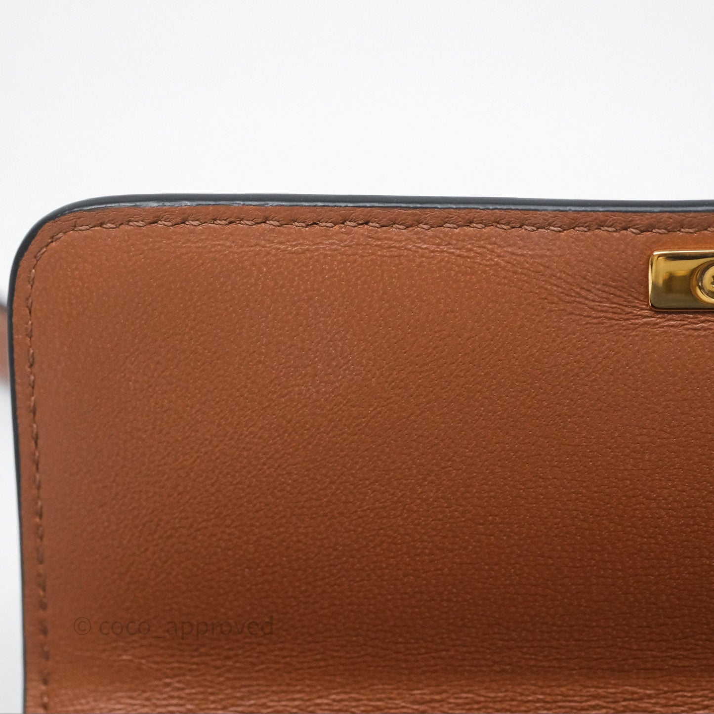 Celine Triomphe Shoulder Bag Tan Calfskin Triomphe Canvas
