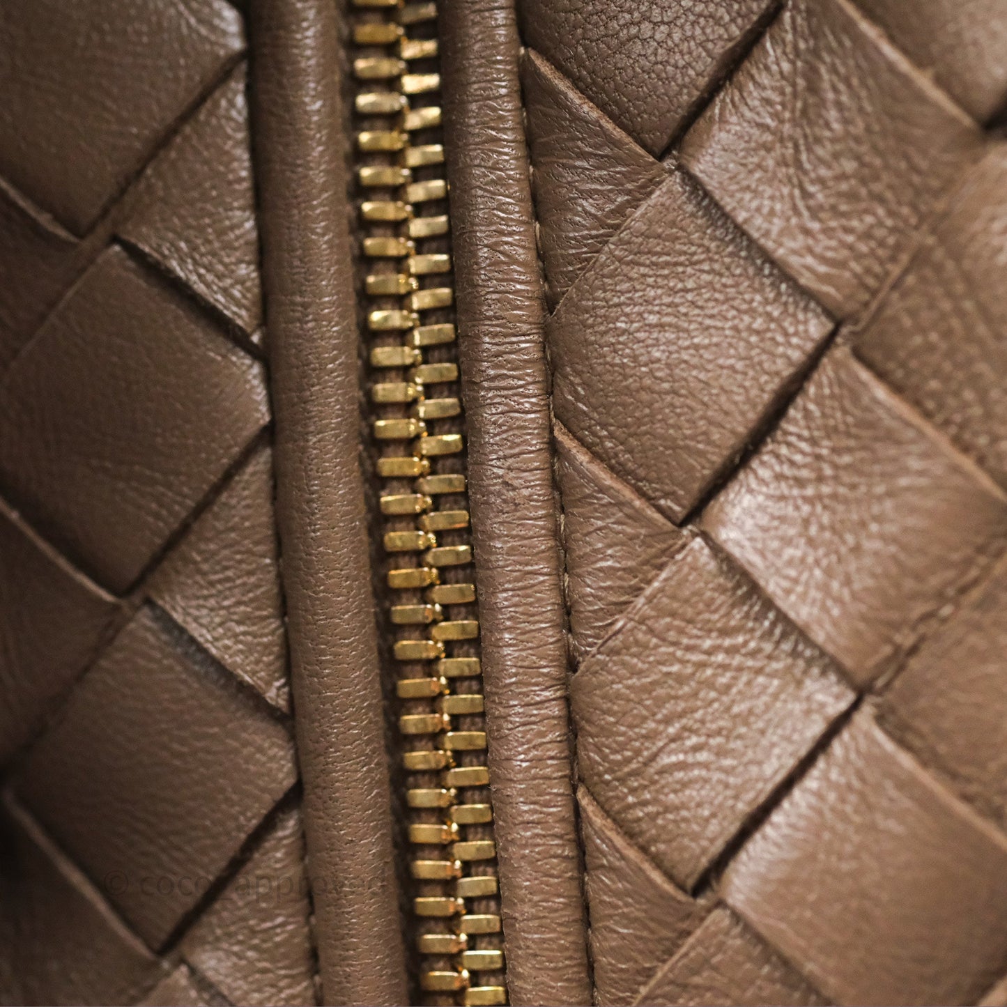 Bottega Veneta Small Jodie Bag Intrecciato Brown Lambskin Gold Hardware
