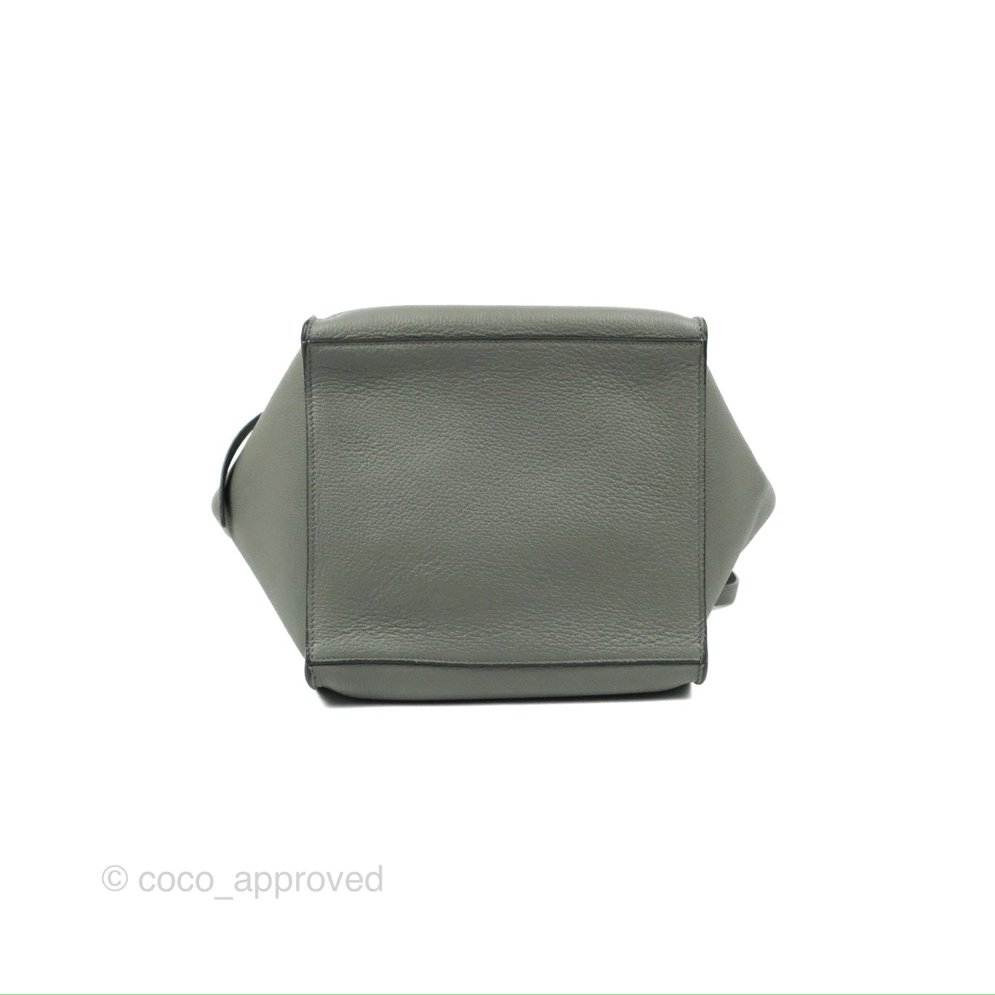 Celine Small Big Bag Grey Supple Grained Leather Silver Hardware