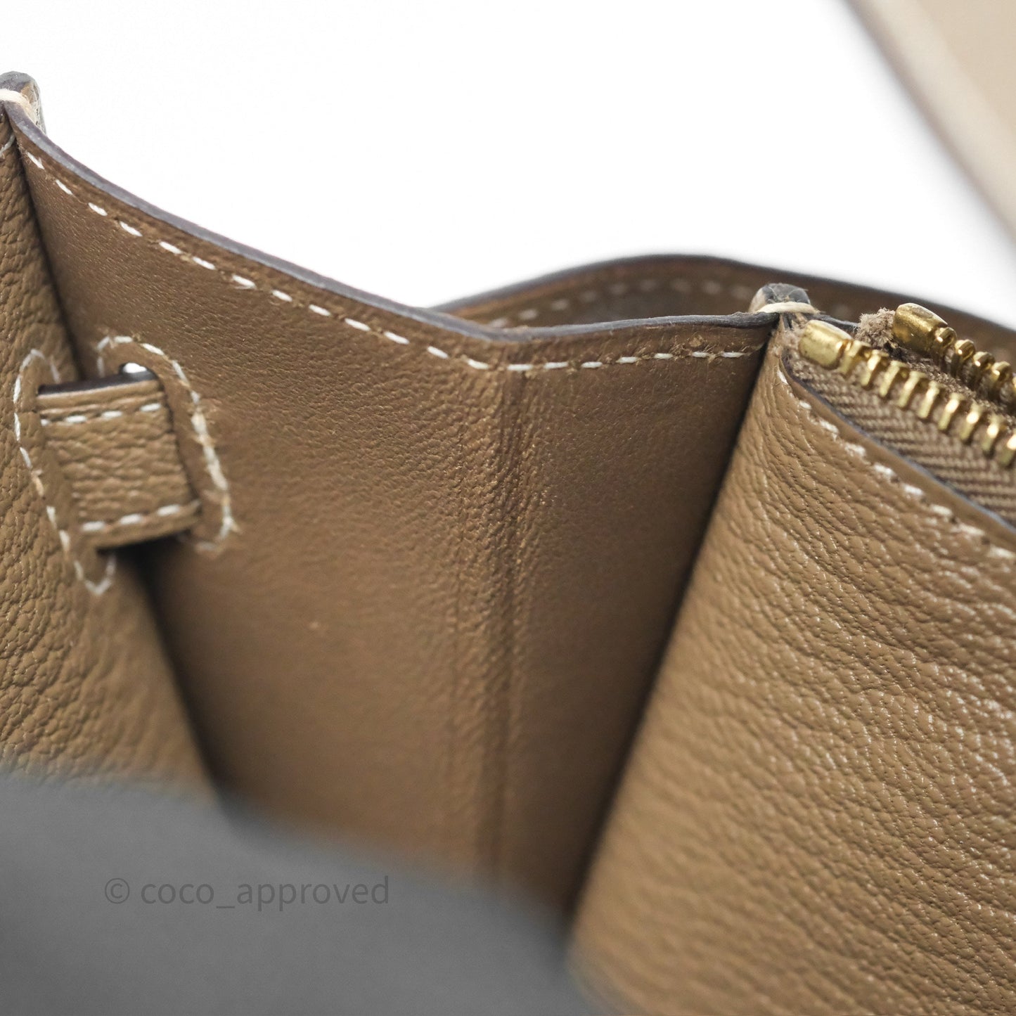 Hermès Kelly To Go Wallet Etoupe 18 Chevre Mysore Gold Hardware