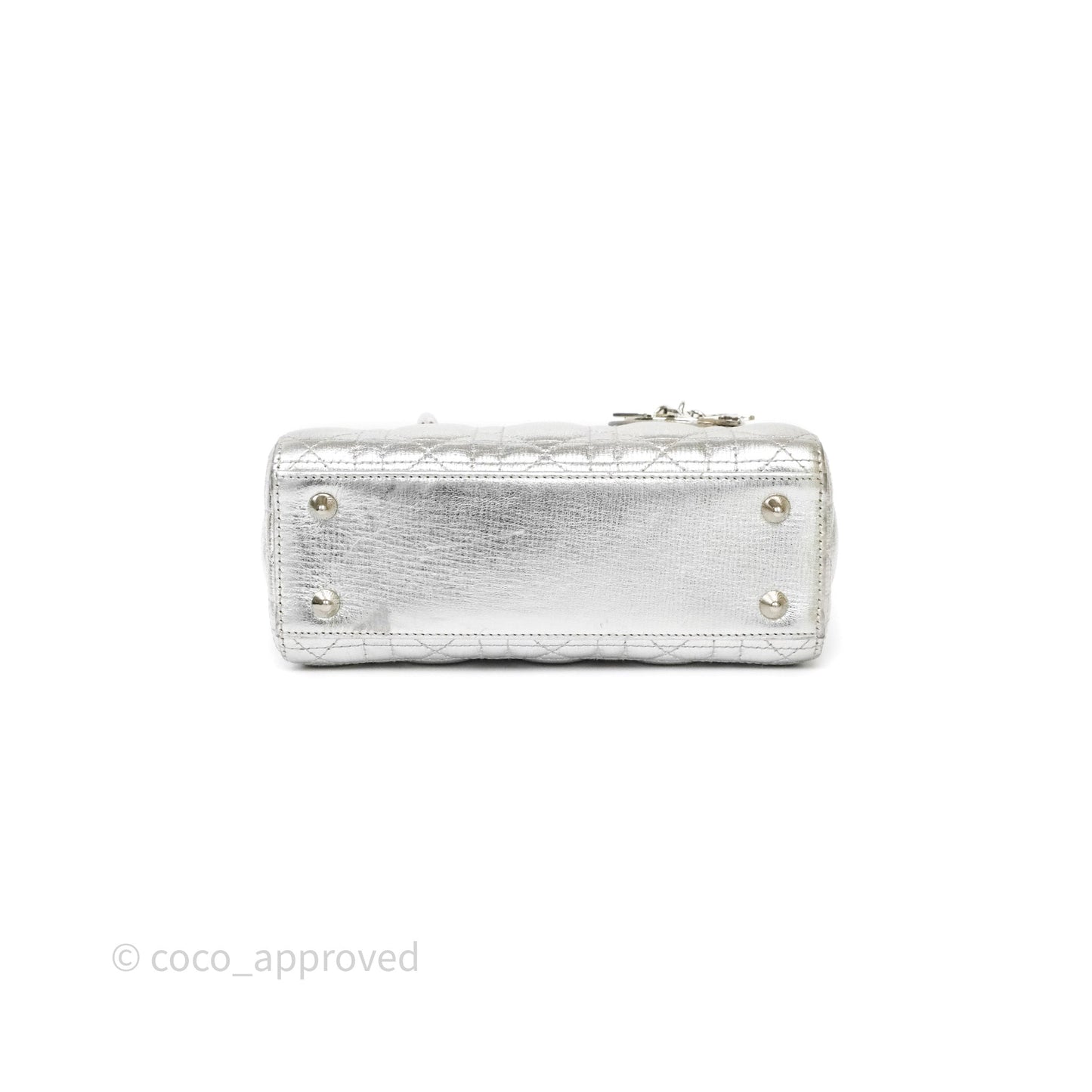 Dior My ABCDior Lady Dior Metallic Silver Cannage