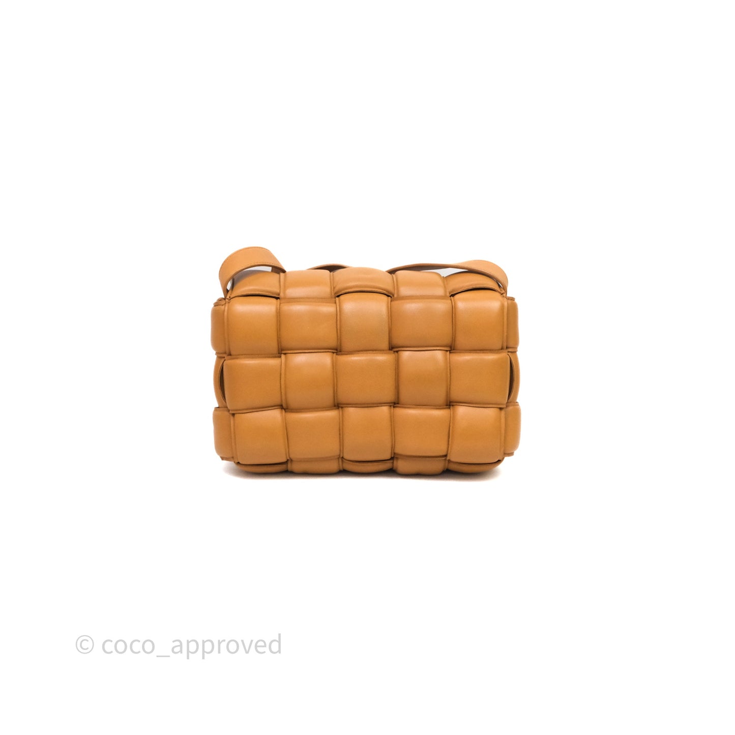 Bottega Veneta Padded Cassette Camel Lambskin