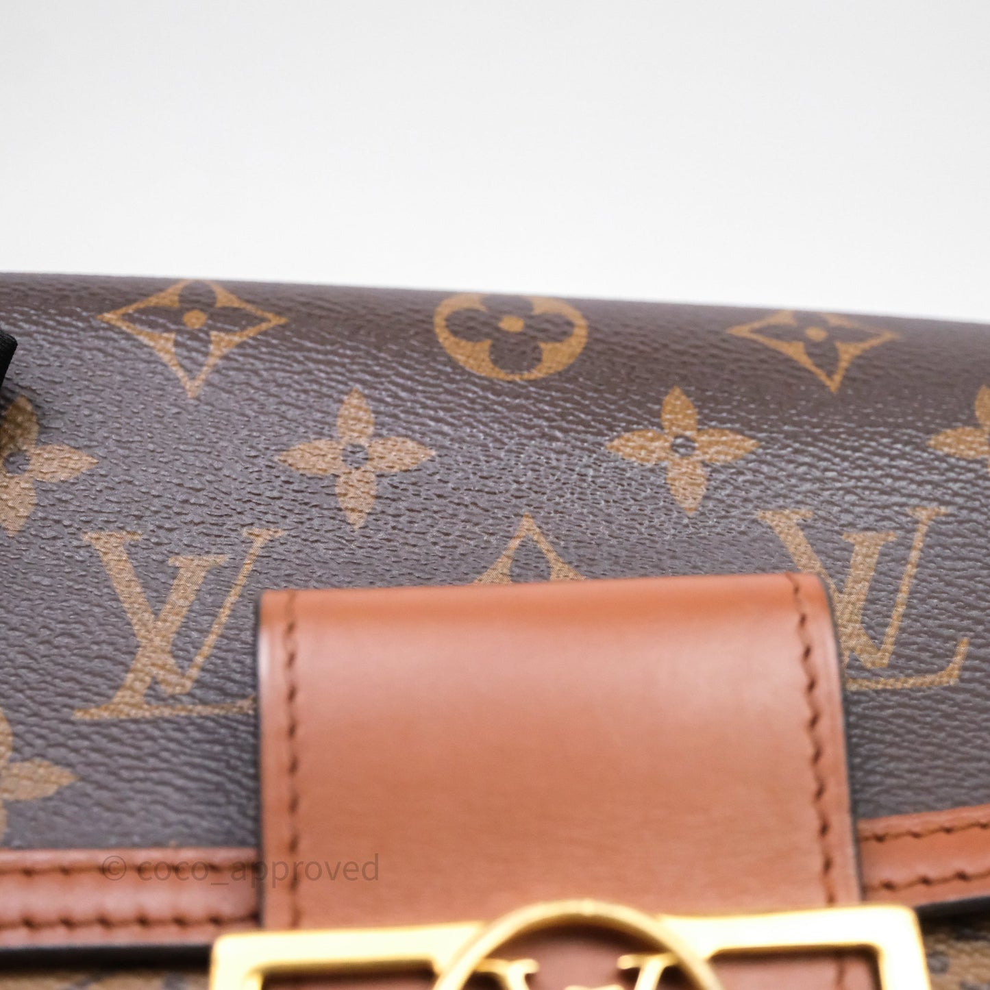 Louis Vuitton Mini Dauphine Monogram Tan Calfskin