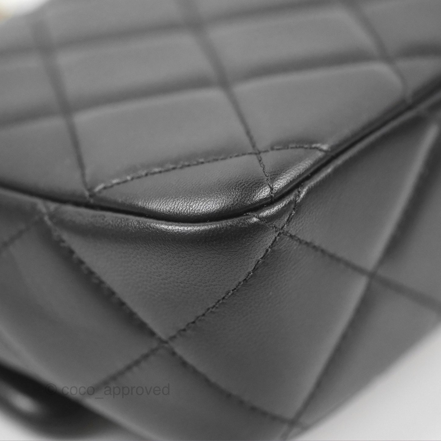 Chanel Quilted My Perfect Mini With Pearl Black Lambskin Gold Hardware