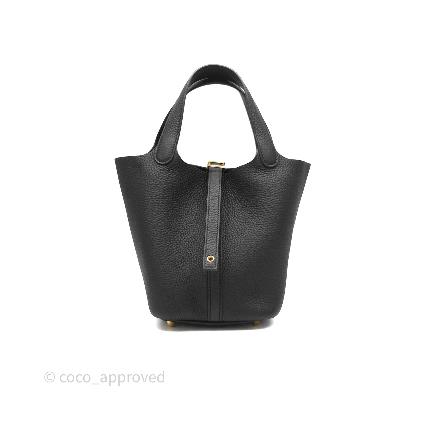 Hermès Picotin Lock 18 Black Noir 89 Taurillon Clemence Gold Hardware